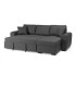 Canapé d'angle convertible réversible 4 places - Tissu gris