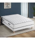 Ensemble Matelas + sommier 140x200cm - Ressorts - 7 zones de confort - 24cm