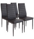 Lot de 4 chaises de salle à manger en simili