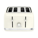 Moulinex SOLEIL IVOIRE Toaster Vintage 4 Tranches, Thermostat Réglable 1700 W LT305A10